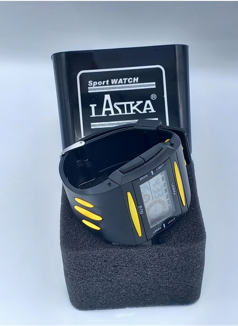 Lasika Black and yellow digital kids watch 991002  - Image 2