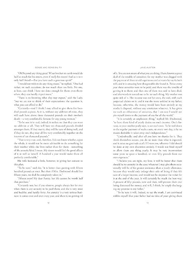 Sense and Sensibility