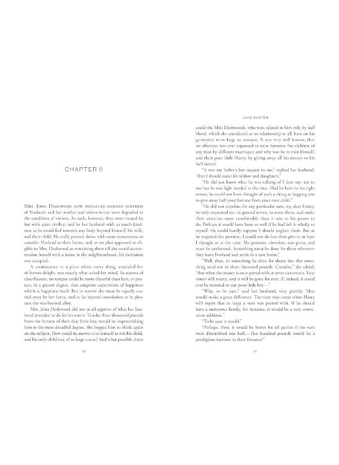 Sense and Sensibility