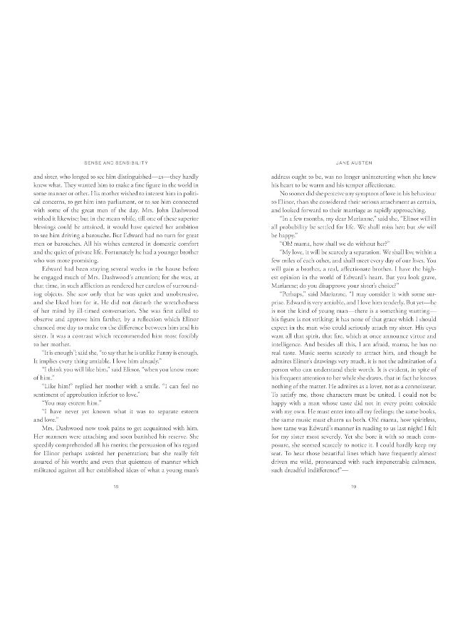 Sense and Sensibility