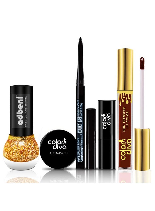 adbeni Make Up Kit For Women, Beige Tone Combo (Pack Of 5) - Image 1