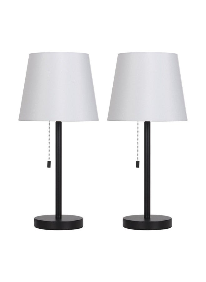 شو وو مصابيح طاولة LED عدد 2 قطع، مصابيح جانبية ومكتبية بتصميم عصري لغرفة النوم وغرفة المعيشة - Image 3