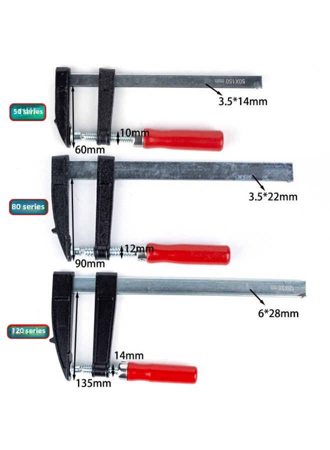 Magang F-type Woodworking Clamp Multifunctional Quick Clamping And Fixing Tool Strong F-clamp Splice Clamp G-clamp Crimping Device-Specification Model:Clamping Depth 50* Maximum Clamping 250mm  - Image 4