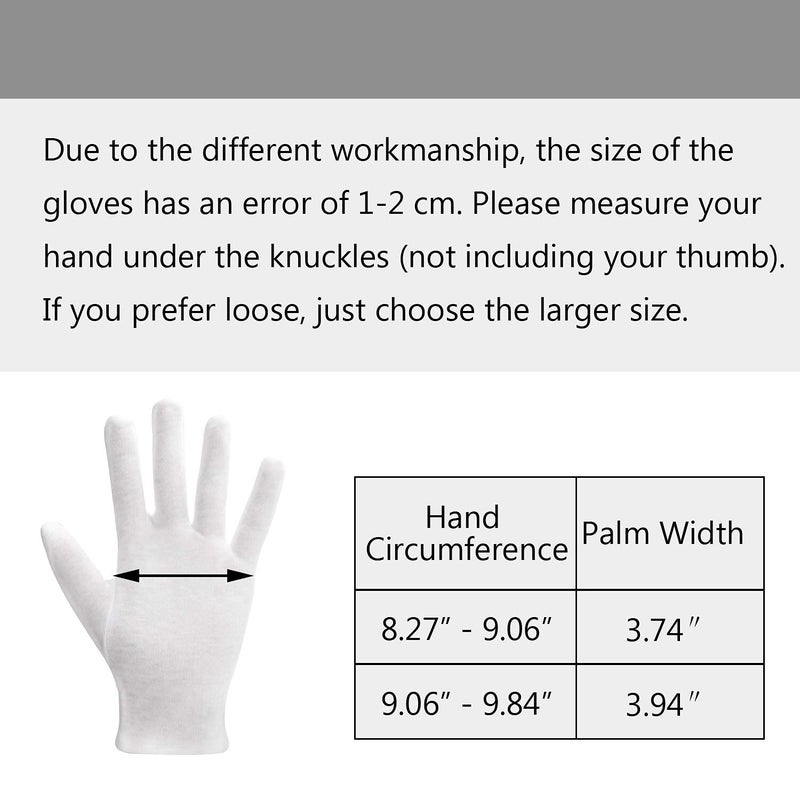 ENPOINT White Gloves Women, 10 Pairs Photo Handling Gloves, Reusable Soft Work Gloves Liners Protective Gloves for Handling Art Film Archival, Coin Jewelry Silver Inspection - Image 2