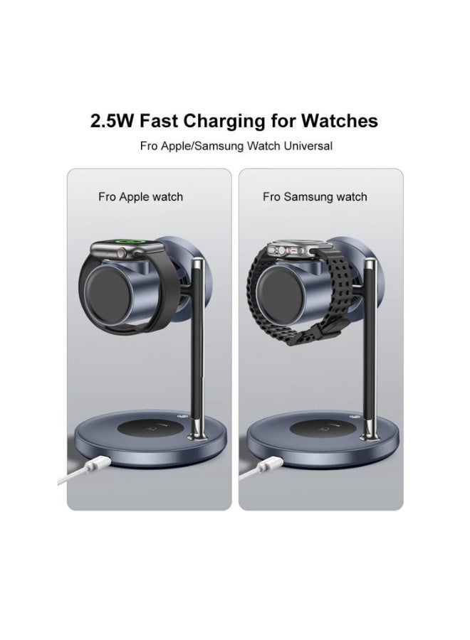 Yesido DS40 Qi2.2 3-in-1 Magnet Wireless Charging Station - Image 3