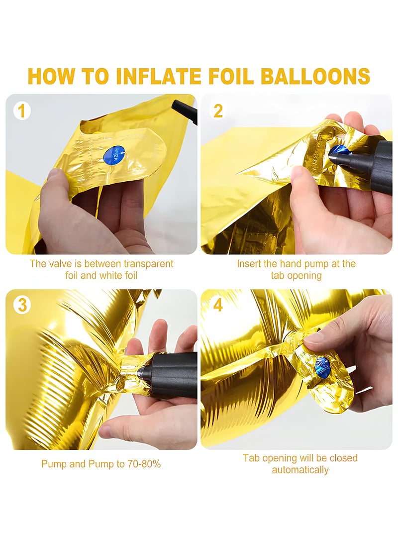 PARTY FUN 32 Inch Foil Letter Balloon Letter J Golden Colour Perfect for Party and Birthdays  - Image 2