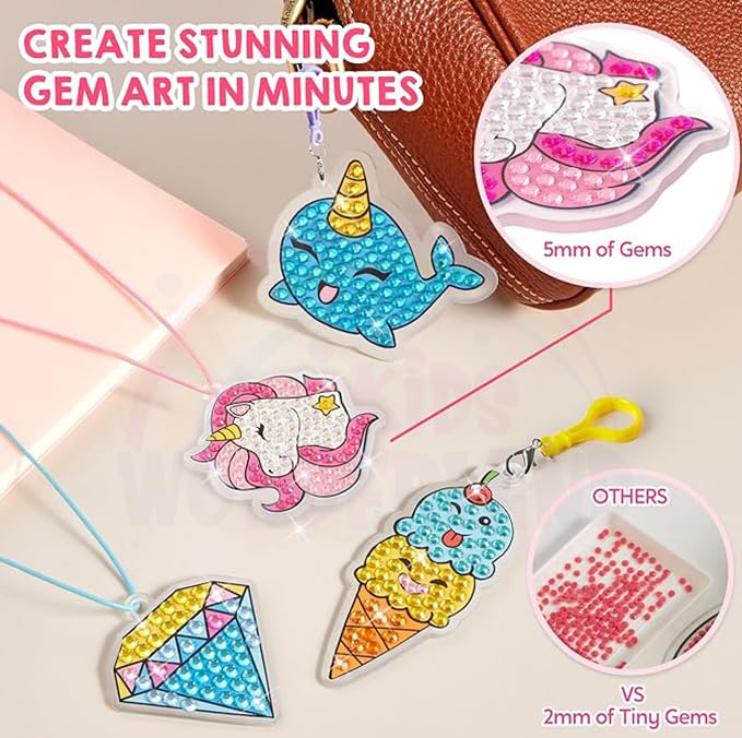 Retailio 5D Diamond Painting Kit, 12x16inch Diamond Painting Kit for Adults & Kids, Very Suitable for Home Leisure and Wall Decoration (Gem Art) - Image 5