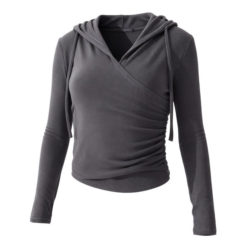 Women's Yoga Hoodie Slim Fit Breathable Long Sleeve - Image 5