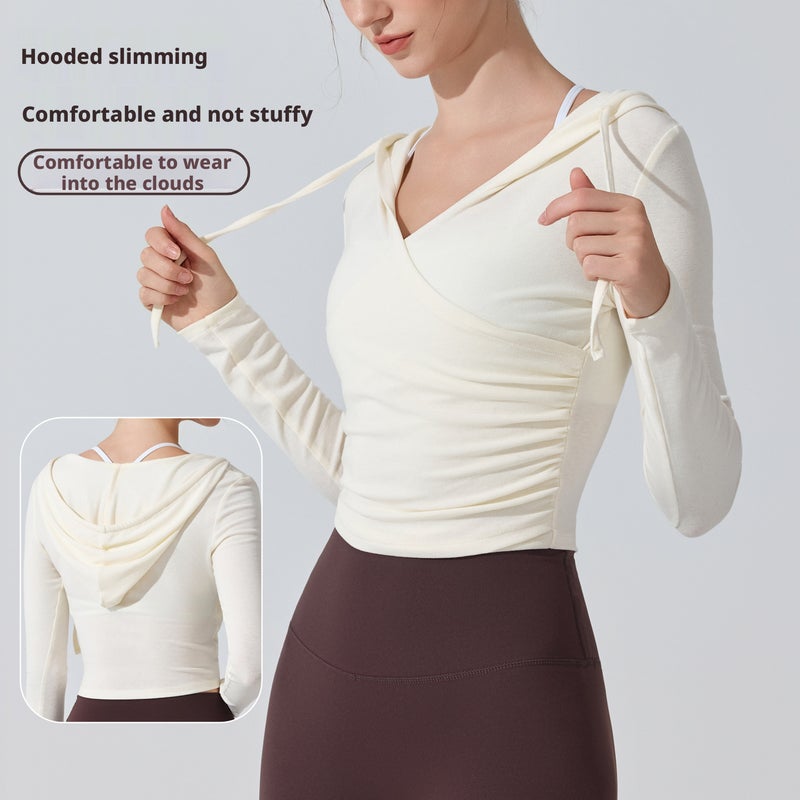 Women's Yoga Hoodie Slim Fit Breathable Long Sleeve - Image 1