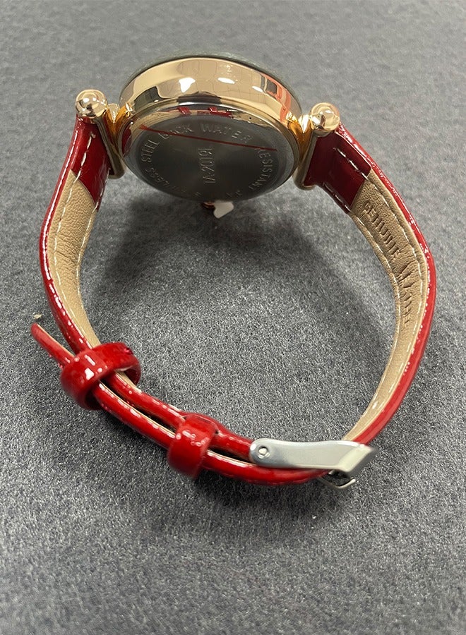 SENO Ocean Heart Women's Watch, Red Gradient Round Dial, 30-Meter Waterproof Luxury Wristwatch, a Stunning Gift for Her - Image 3