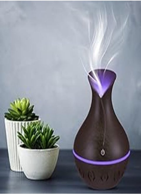 Mini Ultrasonic Atomizer USB Aroma Diffuser, Portable, Stylish Humidifier with LED Night Light, Perfect for Home, Office, Nursery, 200ml Capacity, Super Quiet Operation, 5V, 3W (Multi Color)