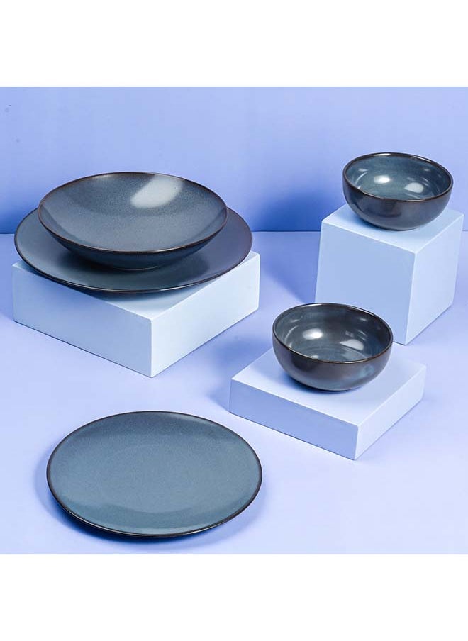 HomePro - طقم بورسلين أزرق زمردي طقم 30 قطعة - Image 1