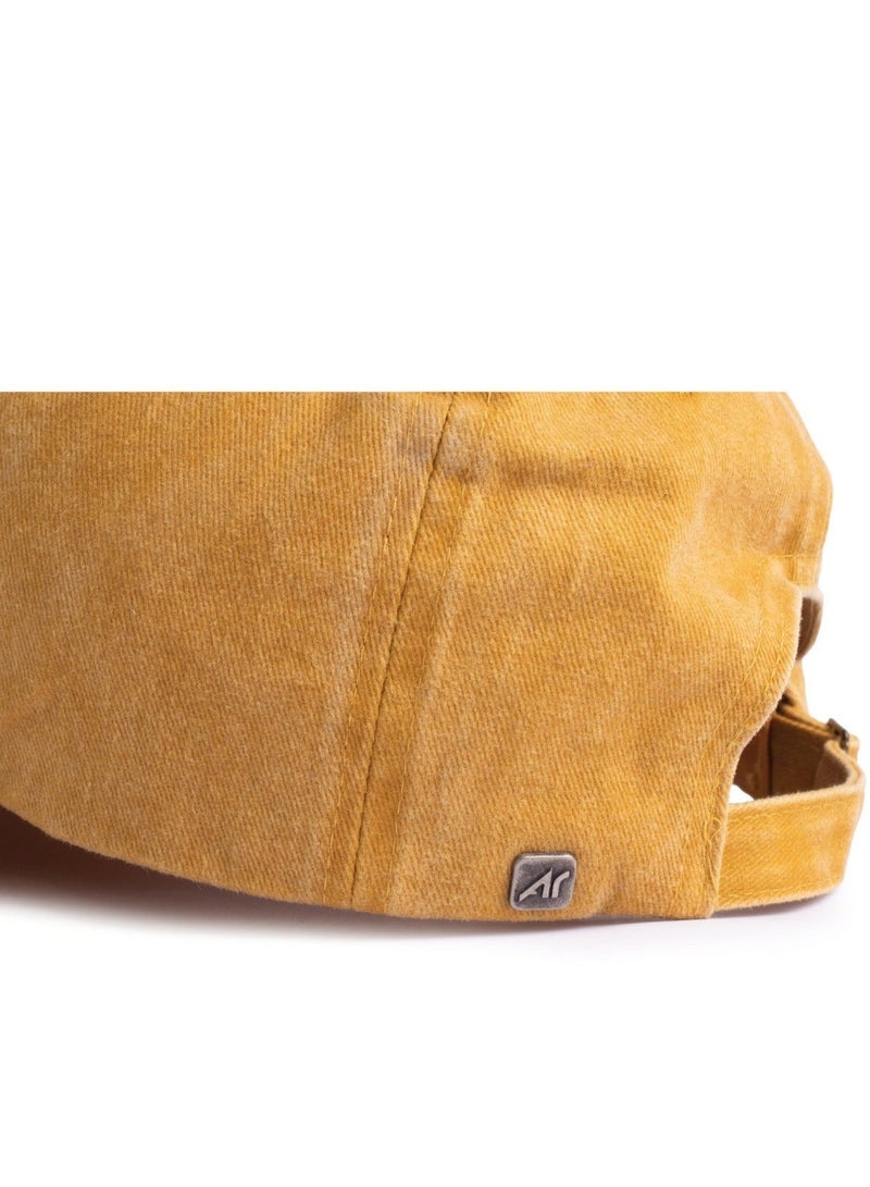 ايه ار سابلاي Ar Washed Cap من Arij Bags | كاب قطن مغسول، حزام قابل للتعديل، خفيف، جيد التهوية، للاستخدام اليومي (أصفر) - Image 5