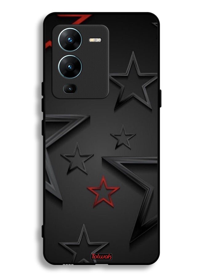 Tolwak Vivo V25 Pro 5G Protective Case Cover Stars Pattern  - Image 2