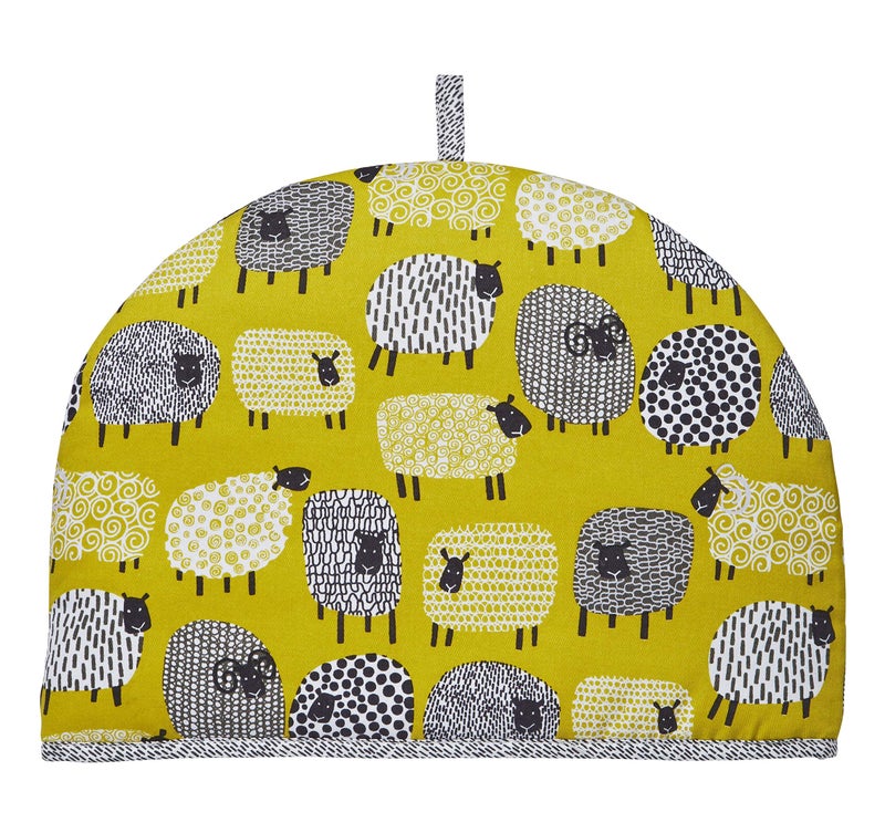 Ulster Weavers Ulster Weavers Tea Cosy  Vibrant Kitchen Accessory 100 Cotton Warming  Insulating Machine Washable  Perfect for a Traditional English High Tea Experience Dotty Sheep Yellow 