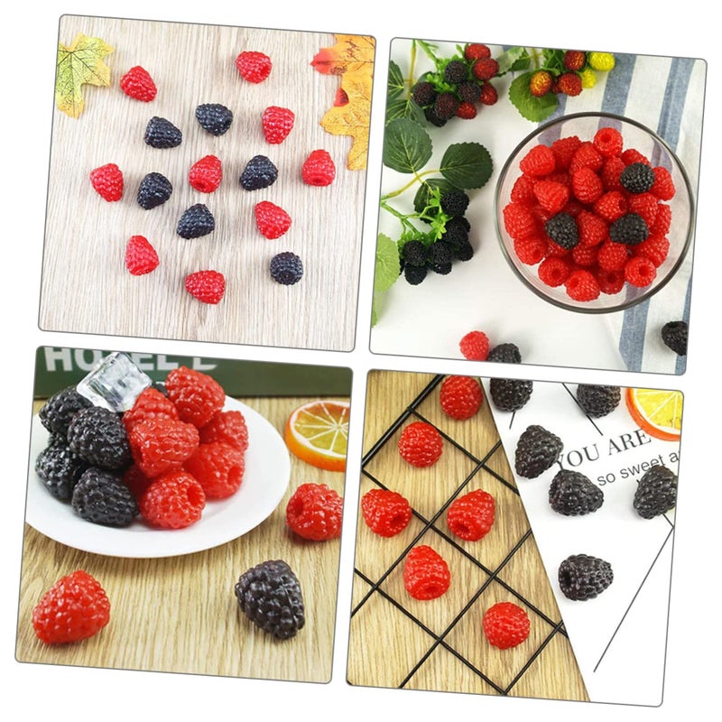 Lifelike Artificial Raspberry Fruit Decor 20Pcs Kitchen Photography Props - Image 3