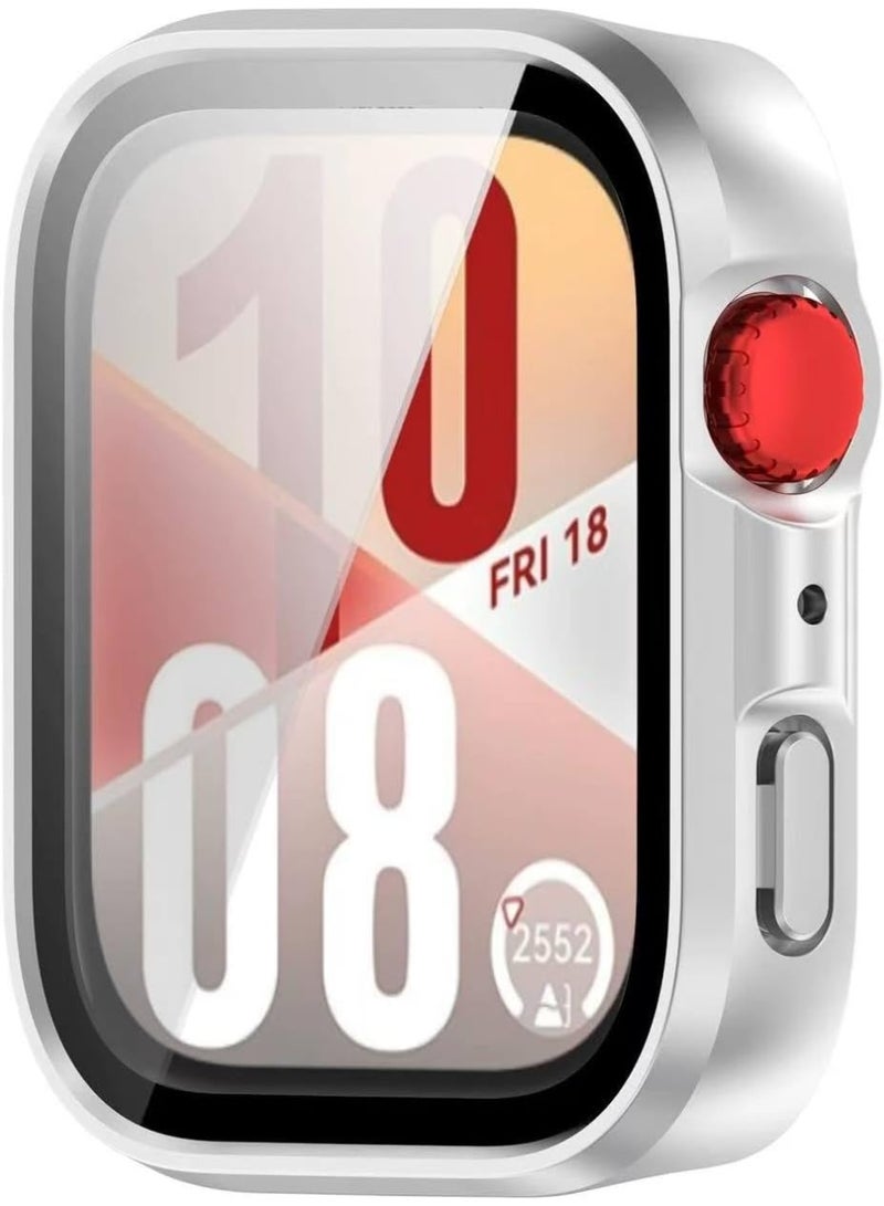 Full TPU Case Compatible with Huawei Fit 4 Pro (2025) Ultra Slim, All-Around Protective Bumper Cover with Full Protector for Huawei Fit 4 Pro (2025) Smartwatch (Silver) - Image 4