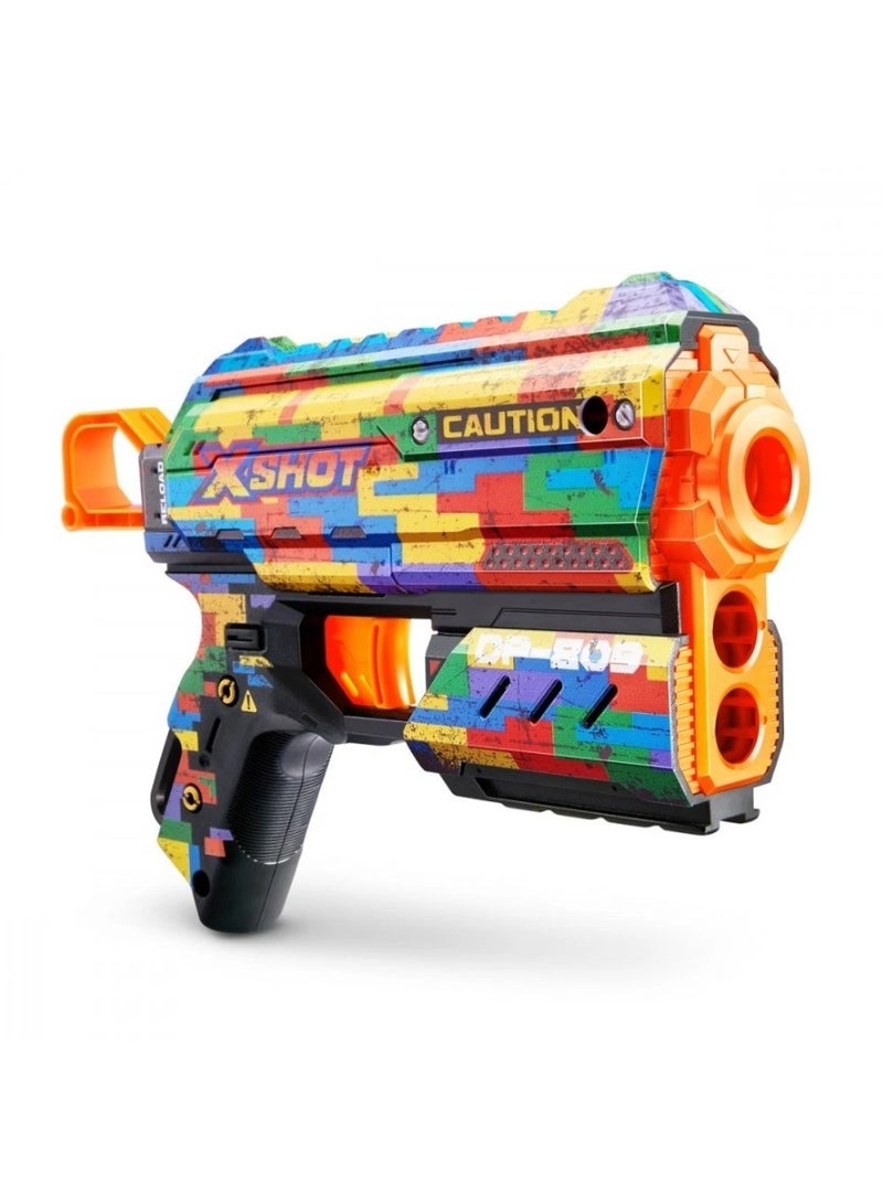 x_shot X-SHOT Blaster Skins Flux With 8 Darts –  SKINS FLUXStriper - No:36516K - Image 3