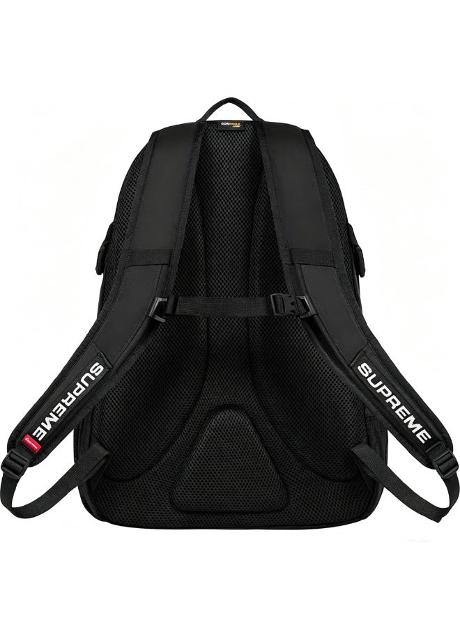 Supreme Backpack with Horizontal Strip Logo, Unisex School Backpack - Image 2