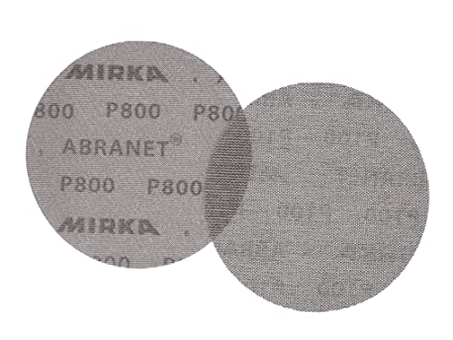 Mirka Abranet Net Disc / 6 inch/Grit 800 / Sandpaper Sanding Discs Hook and Loop/Dust-Free Sanding / 50 pcs / ‎9A-241-800 - Image 3