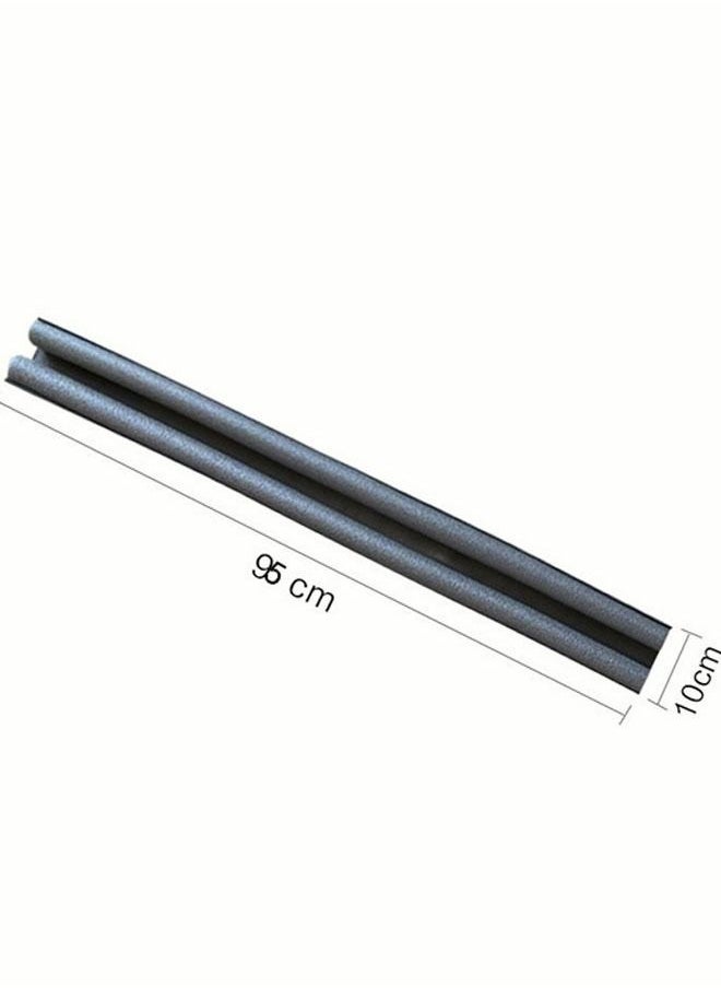 Twin Under Door Draft Stopper, 95cm Adjustable Window Breeze Blocker, Draft Guard Weather Stripping, Detachable & Washable Sound Proof Door Sweeps Noise Reduction Door Seal for Gap Seal(Grey)