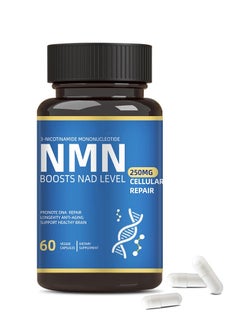 مااك10 فورميولاز بديل مكمل NMN - ليبوسومال NMNH (ثنائي هيدرونيكوتيناميد أحادي النوكليوتيد) - مكمل NAD عالي النقاء لمكافحة الشيخوخة والطاقة والتركيز - 60 كبسولة - 250 مجم  - Image 1
