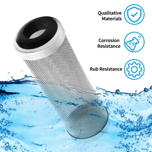 Bivethoi Stainless Steel Aquarium Filter Intake Cover, 16mm Shrimp Filter Guard Metal Fish Tank Filter Intake Strainer, Mesh Tube Filter Net Cover Aquarium Inlet Filter Screen for Fish Tank - Image 5