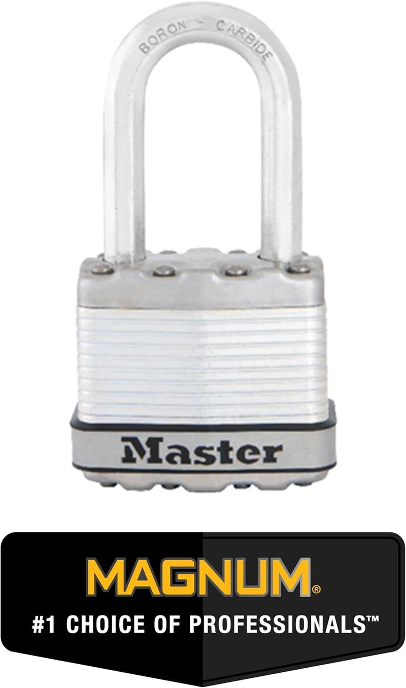 Master Lock M1XQLF Magnum Heavy Duty Outdoor Padlock with Key - 4 Pack Keyed-Alike - Image 2
