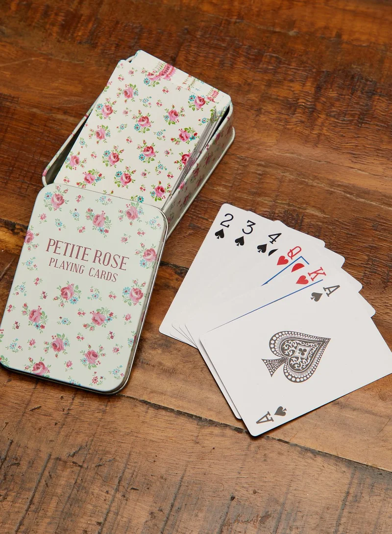 Rex London La Petite Rose Playing Cards In A Tin