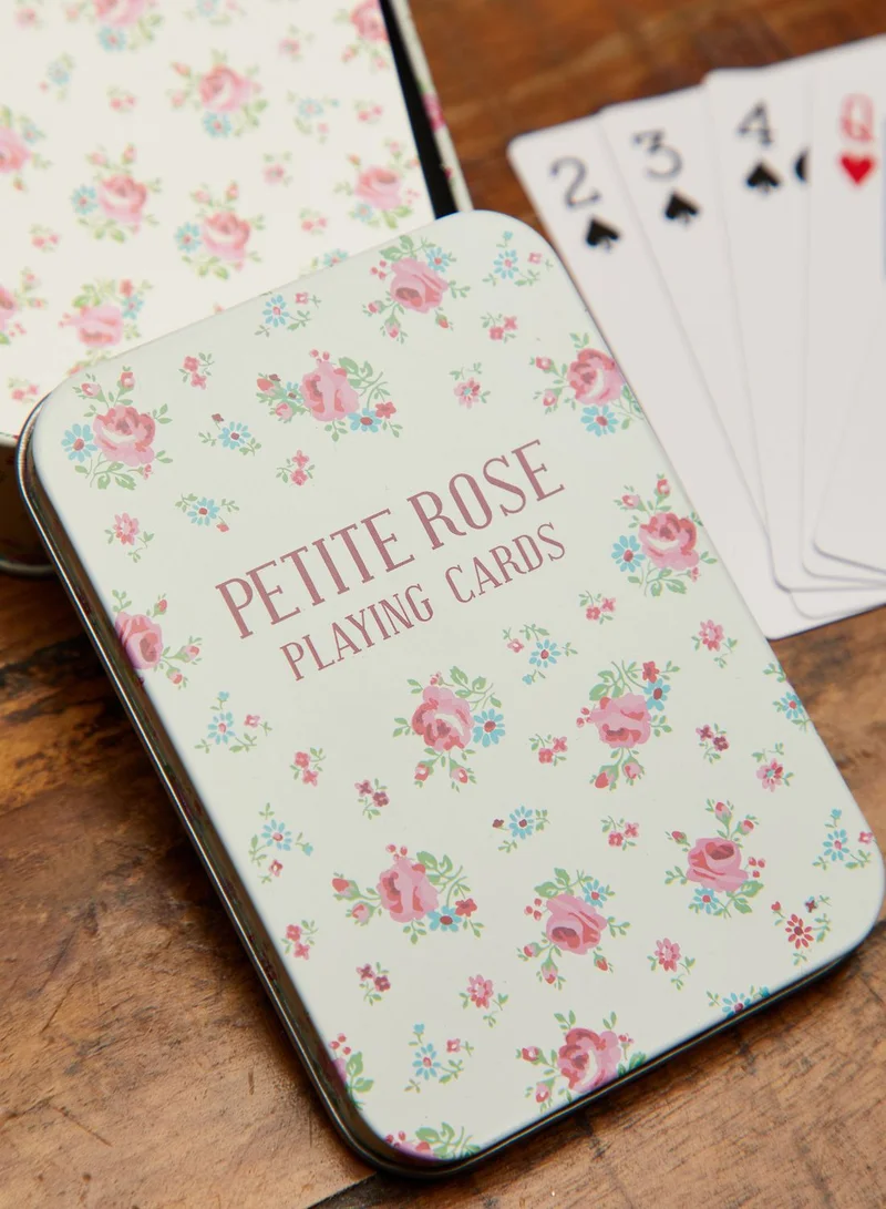 Rex London La Petite Rose Playing Cards In A Tin
