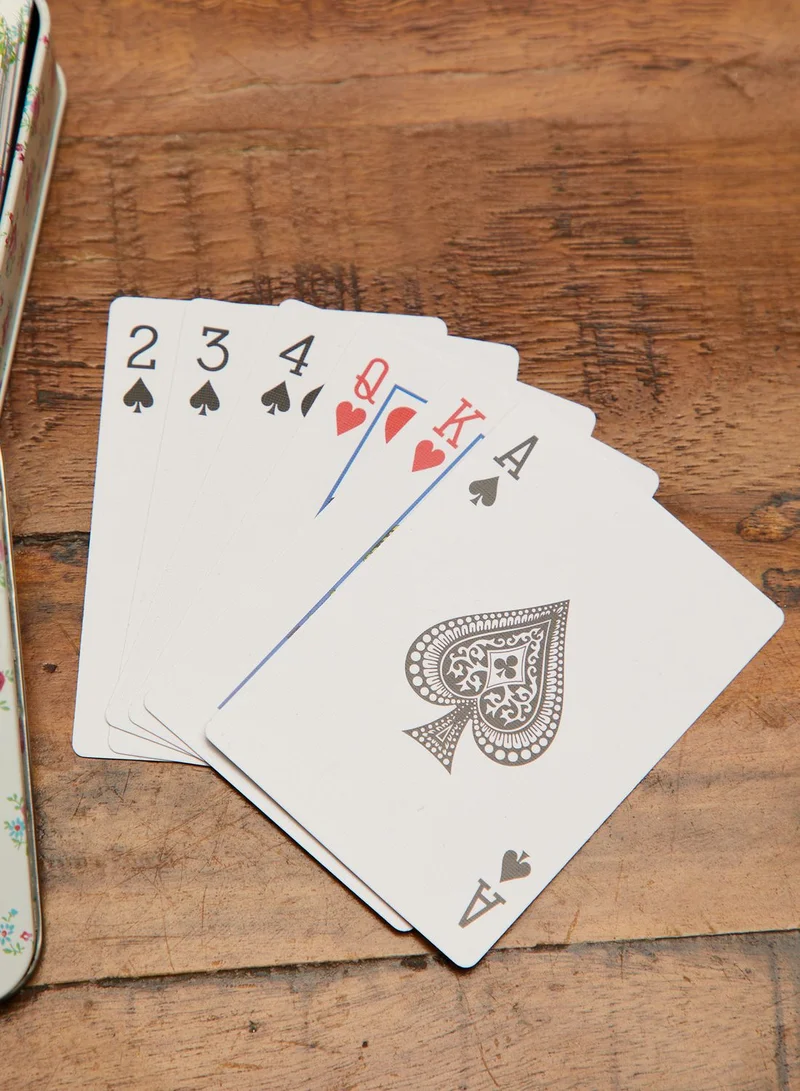 Rex London La Petite Rose Playing Cards In A Tin