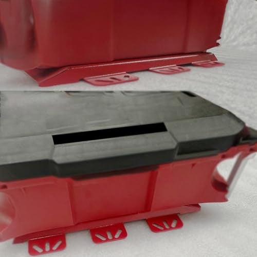 Gijok Mounting Plate Compatible with Milwaukee Packout, 100 Lbs, Metal with Powder Coat, for Tool Storage and Organization System (Full Plate-Red-1) - Image 3