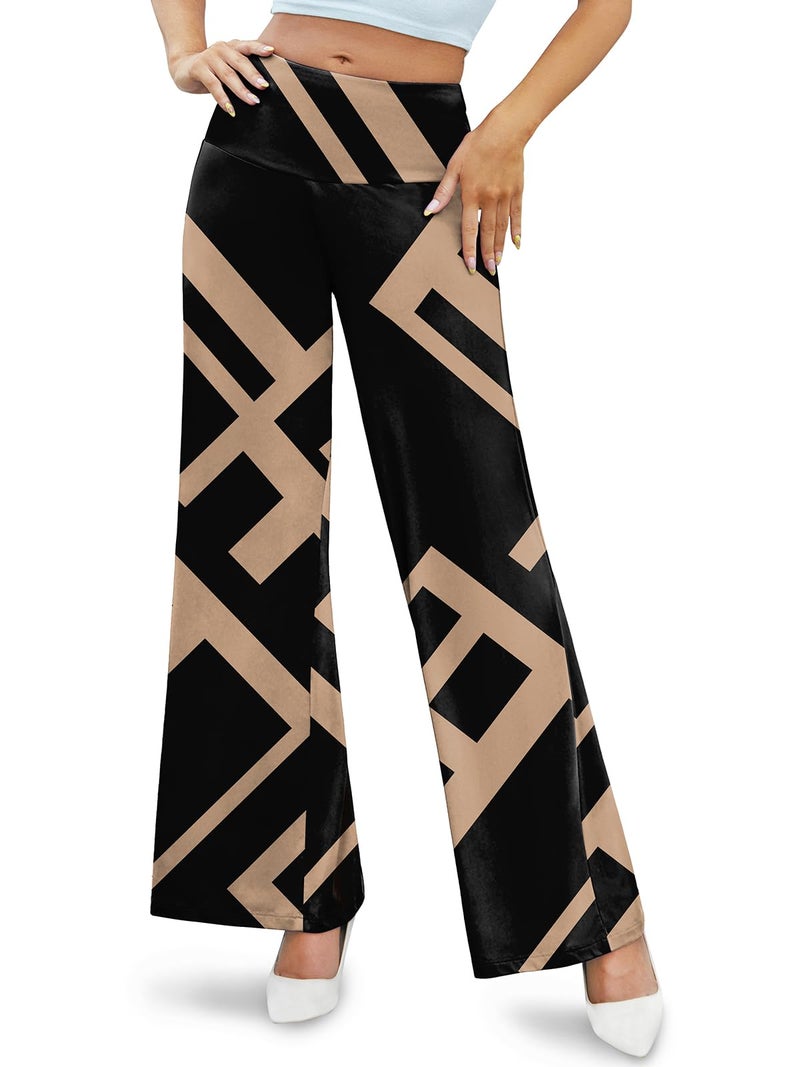 Arolina Palazzo Pants for Women Dressy Casual Wide Leg Pants for Women Stretchy Flowy High Waist Lounge Pants Trousers - Image 5