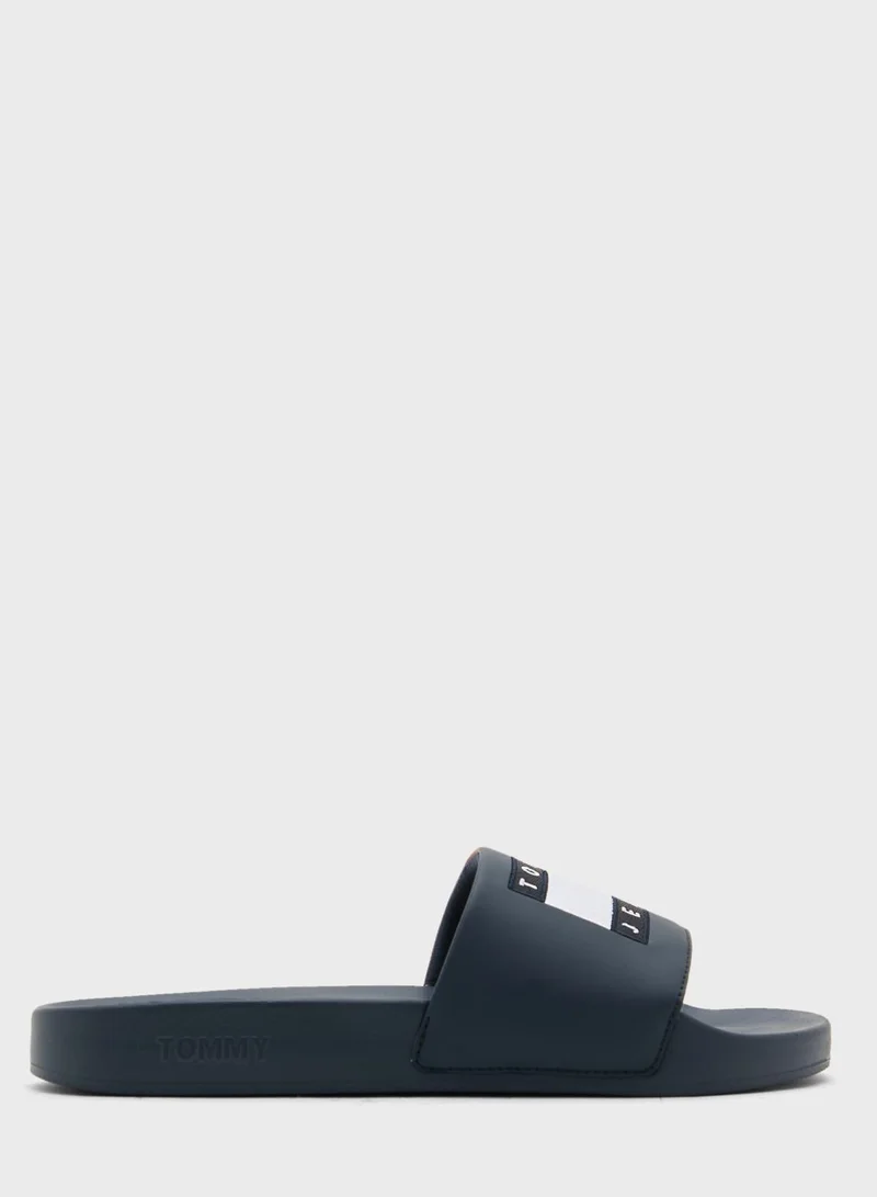 TOMMY JEANS Branded Upper One Strap Slides