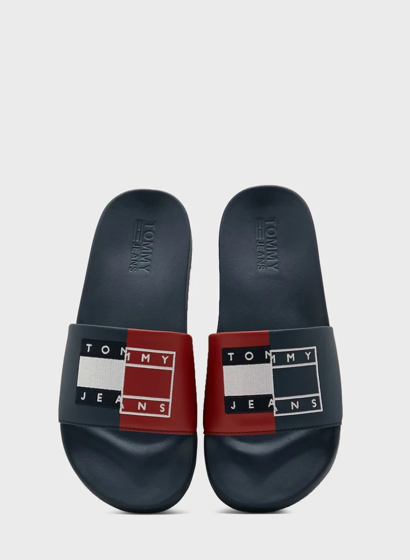 TOMMY JEANS Branded Upper One Strap Slides