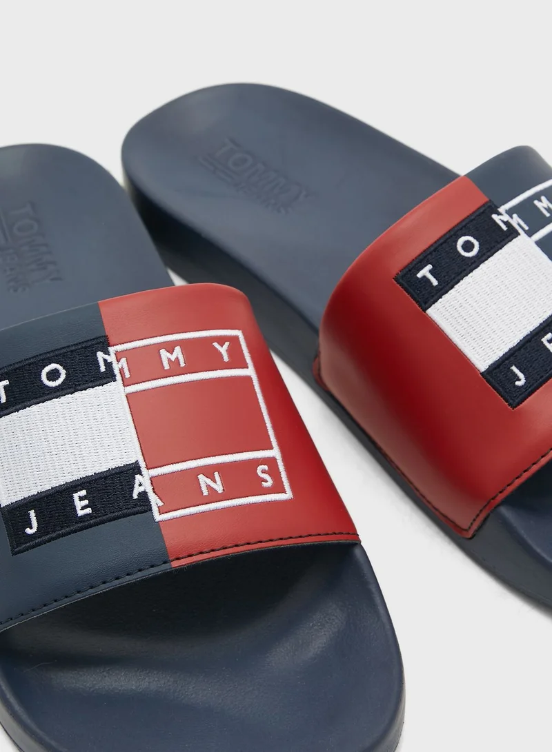TOMMY JEANS Branded Upper One Strap Slides