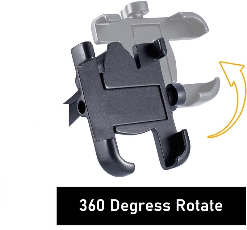 AUTOGUYS B30 Mobile Holder for Bikes or Bike Mobile Holder for Maps and GPS Navigation, one Click Locking, Firm Gripping, Anti Shake and Stable Cradle Clamp 360° Rotation Phone Mount (Random Color) - Image 2