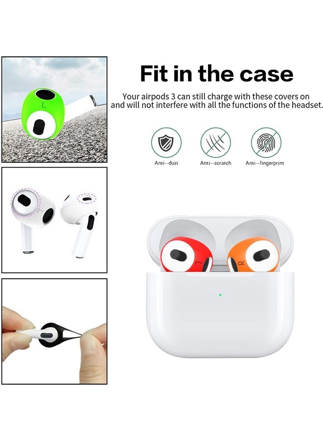 5 Pairs Ear Tips Covers for AirPods 3 [Fit in The Charging Case], Anti-Slip/Dust/Shock Silicone Ear Covers Accessories Compatible with AirPods 3rd Generation (2021) - Image 3