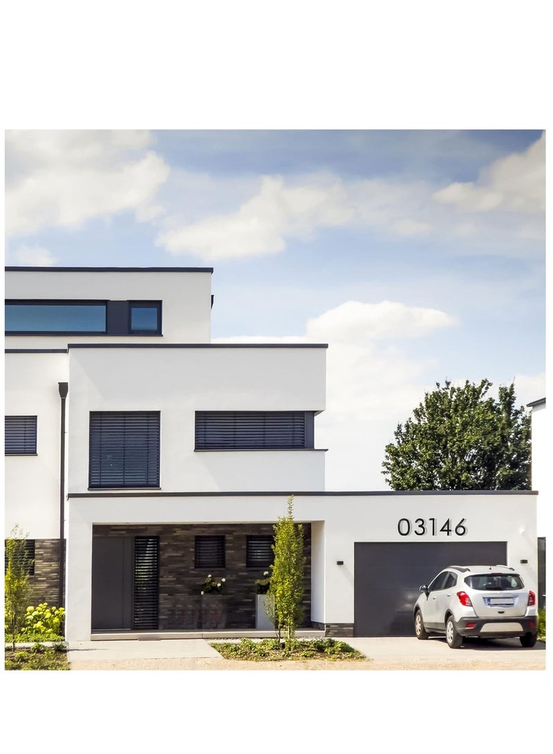 RATSAW 8 inch Floating House Numbers for Outside Large Black Anti-Rust Home Number with Nails Kit and Template Easy to Be Mounted for Exterior House Address Garage Gate Street Farmhouse Number 9 - Image 5