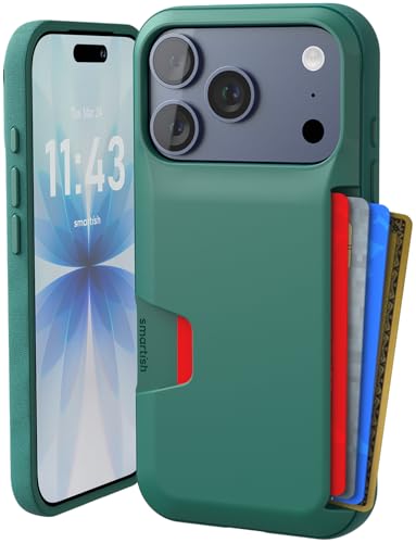 Smartish iPhone 17 Pro Wallet Case Wallet Slayer Vol 1 Slim Protective Credit Card Holder Drop Tested Hidden Credit Card Slot Cover for Apple iPhone 17 Pro So Jaded - Image 1