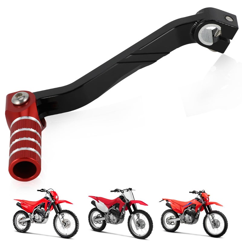 USTPO Motorcycle Gear Shifter Shift Lever Folding Tip CNC for CRF250F CRF 250 2025 2024 20192025 Dirt Pit Bike Black Red - Image 2