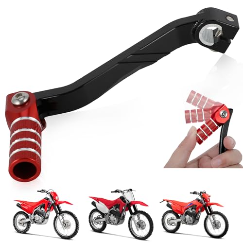 USTPO Motorcycle Gear Shifter Shift Lever Folding Tip CNC for CRF250F CRF 250 2025 2024 20192025 Dirt Pit Bike Black Red - Image 3