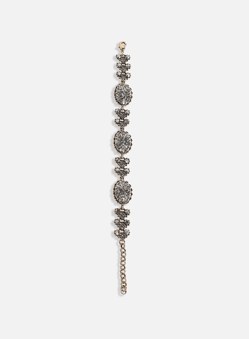 SOHI Oval Cluster Artificial Bracelet Jewellery - Image 2