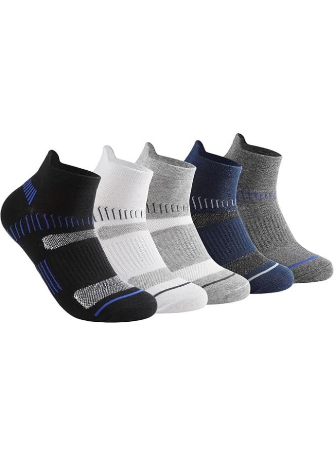سانتين رايلي 10 أزواج من جوارب الكاحل للرجال، جوارب الجري المبطنة، جوارب رياضية منخفضة القطع للرياضة، المشي لمسافات طويلة، المشي، ركوب الدراجات، جوارب للكاحل للرجال مع جوارب رياضية للكاحل مبطنة - Image 1