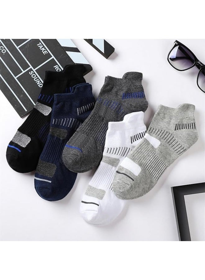 سانتين رايلي 10 أزواج من جوارب الكاحل للرجال، جوارب الجري المبطنة، جوارب رياضية منخفضة القطع للرياضة، المشي لمسافات طويلة، المشي، ركوب الدراجات، جوارب للكاحل للرجال مع جوارب رياضية للكاحل مبطنة - Image 5