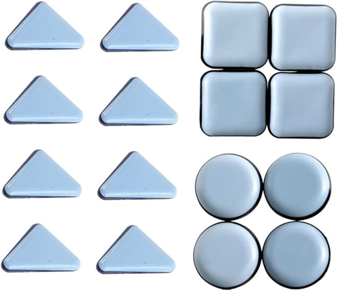 Self Adhesive Furniture Sliders 16 Pcs Hardwood Floor Protectors For Table Chair Feet 4 5x4cm - Image 1