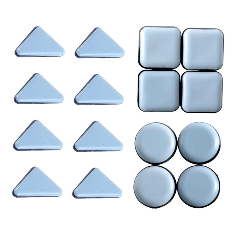 Self Adhesive Furniture Sliders 16 Pcs Hardwood Floor Protectors For Table Chair Feet 4 5x4cm - Image 2