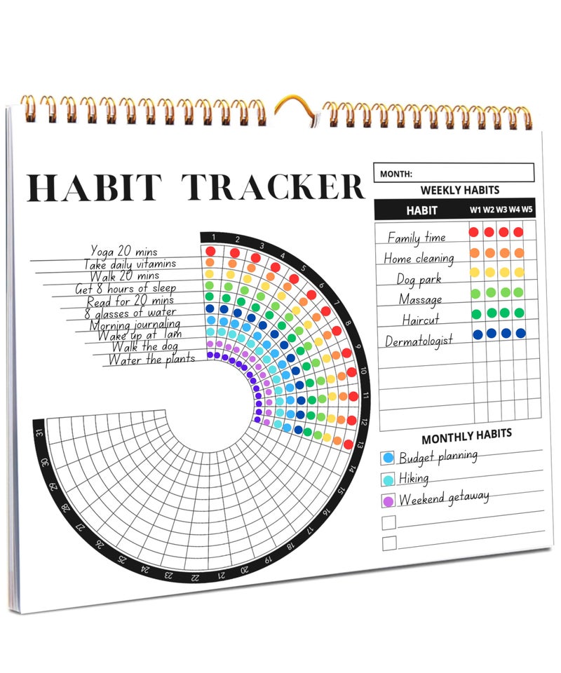Lamare 2026 Habit Tracker Calendar â€“ Premium Daily Habit Tracker Journal and Goal Board, Workout Motivation & Productivity Tool - Image 1