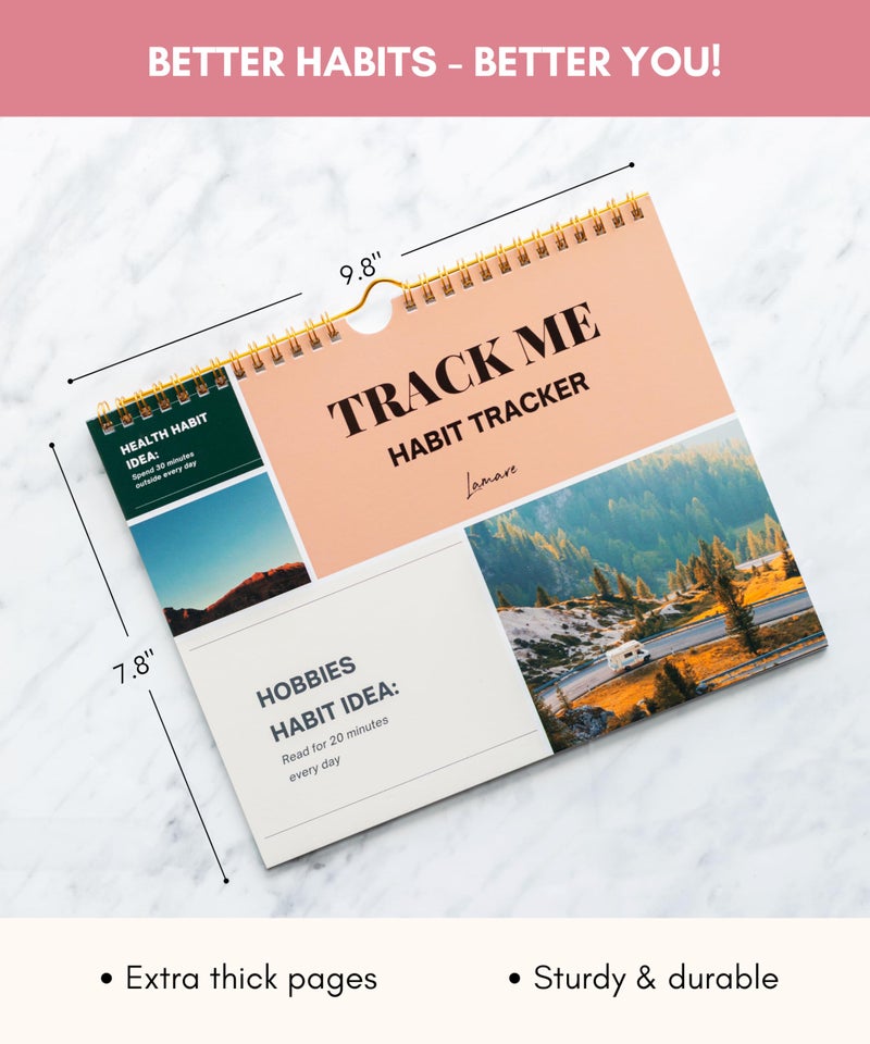 Lamare 2026 Habit Tracker Calendar â€“ Premium Daily Habit Tracker Journal and Goal Board, Workout Motivation & Productivity Tool - Image 2