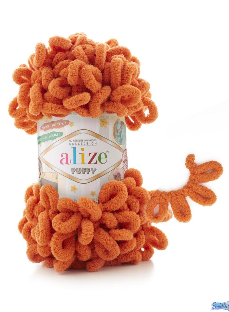 ALIZE خيوط الحياكة اليدوية ALIZE PUFFY لون رقم 06 (عبوة من 3 قطع)
